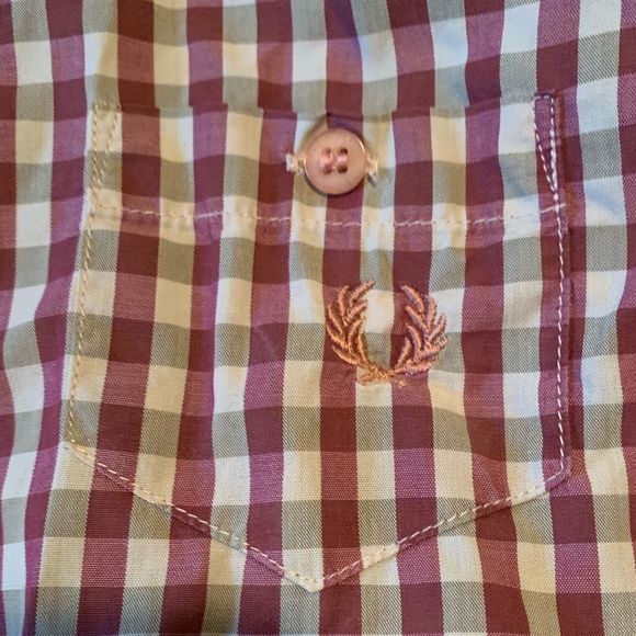 Fred Perry casual cap sleeve shirt - Picture 5 of 6